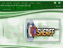 Tablet Screenshot of mikekelleyforwillcountysheriff.com